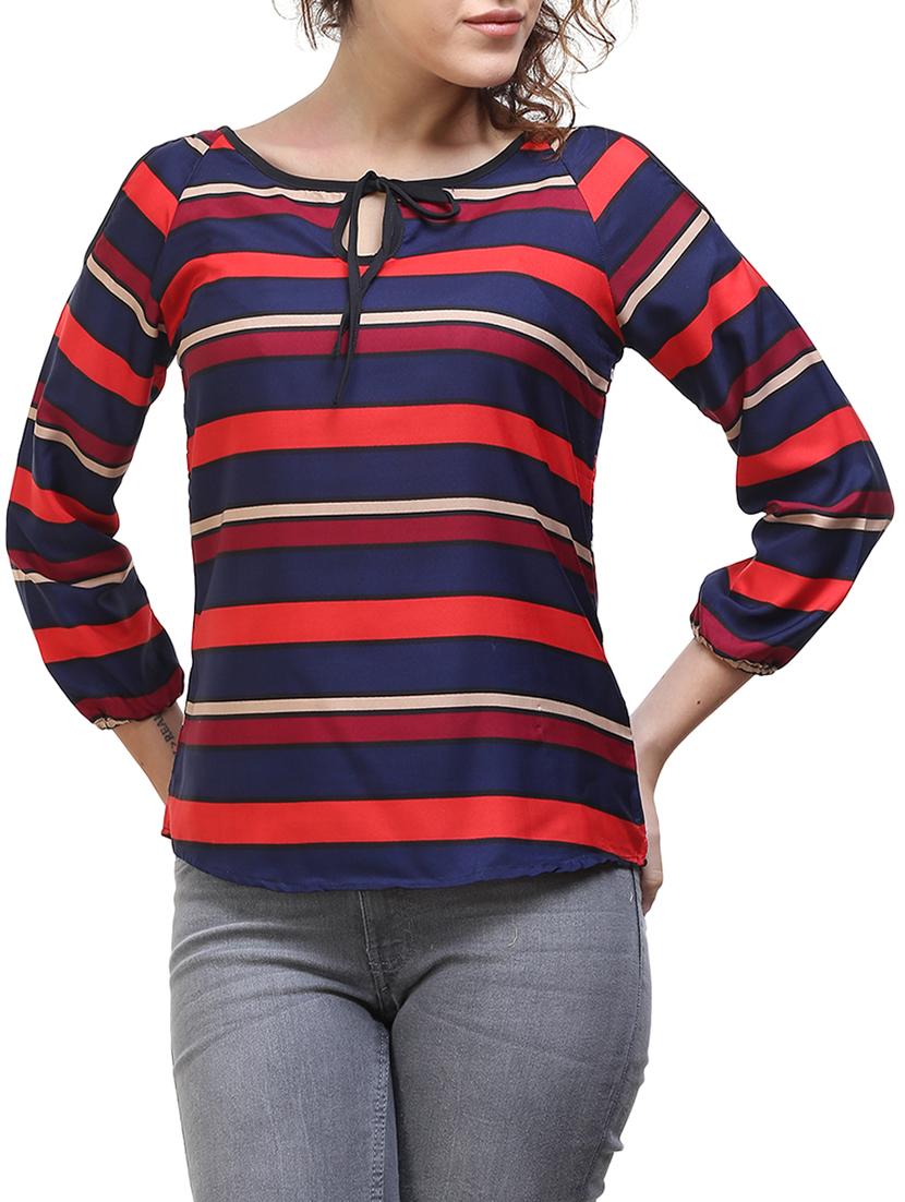 navy blue striped top - 14970809 - Zoom Image - 1