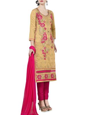 embroidered unstitched churidaar suits - 14972921 - Standard Image - 2