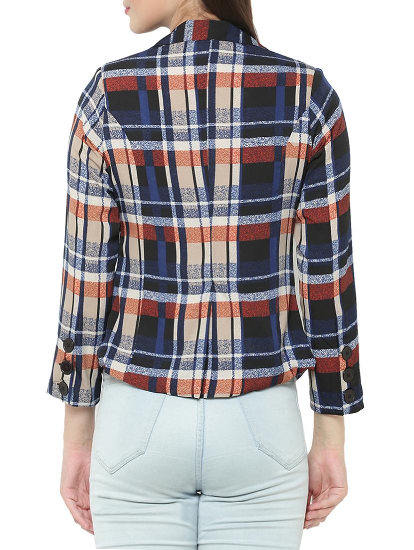 blue checkered summer jacket - 14972931 - Zoom Image - 3