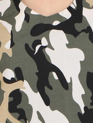 green printed crepe tunic - 14973489 - Standard Image - 4