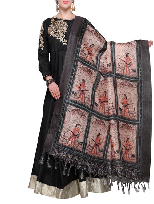 multicolored printed dupatta - 14974240 - Very Small Image - 1