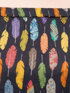 black printed rayon top - 14974316 - Standard Image - 4