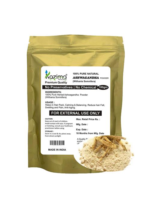 kazima premium quality ashwagandha powder 100g - 14979015 - Standard Image - 1