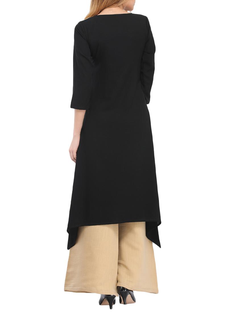 embroidered kurta palazzo set - 14979037 - Zoom Image - 3