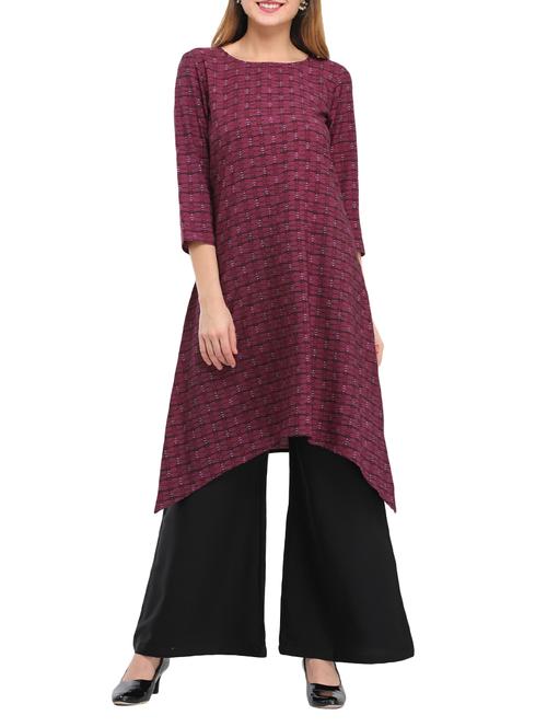 printed kurta palazzo set - 14979040 - Standard Image - 1