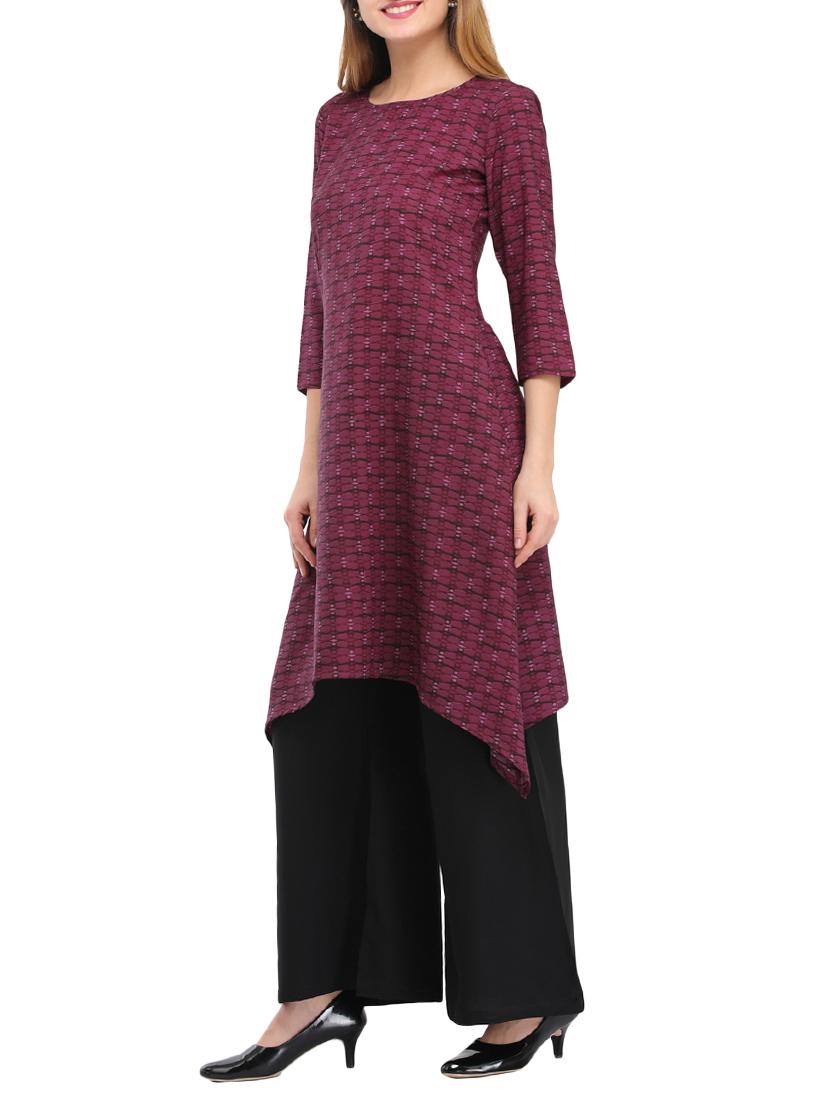 printed kurta palazzo set - 14979040 - Zoom Image - 2