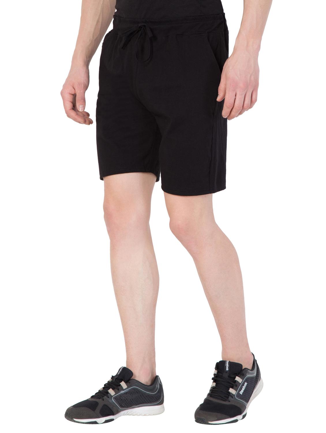 black solid shorts - 14979266 - Zoom Image - 2