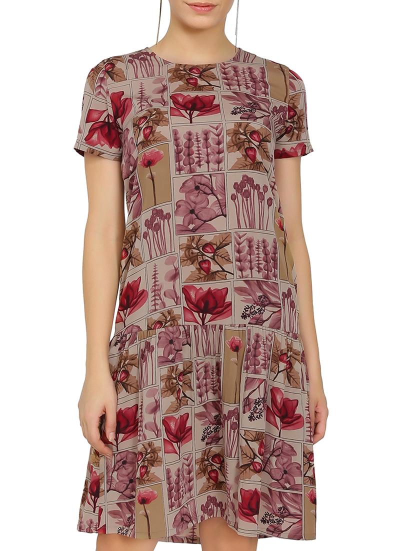pink printed shift dress - 14979272 - Zoom Image - 1
