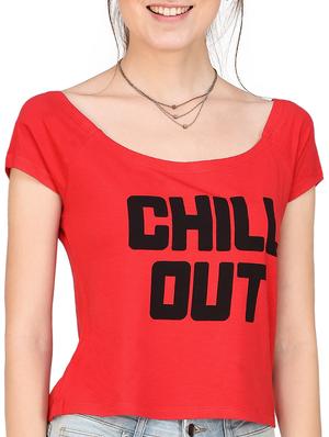 red printed viscose top - 14979617 - Standard Image - 2