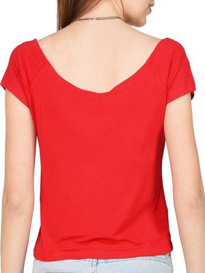 red printed viscose top - 14979617 - Standard Image - 3