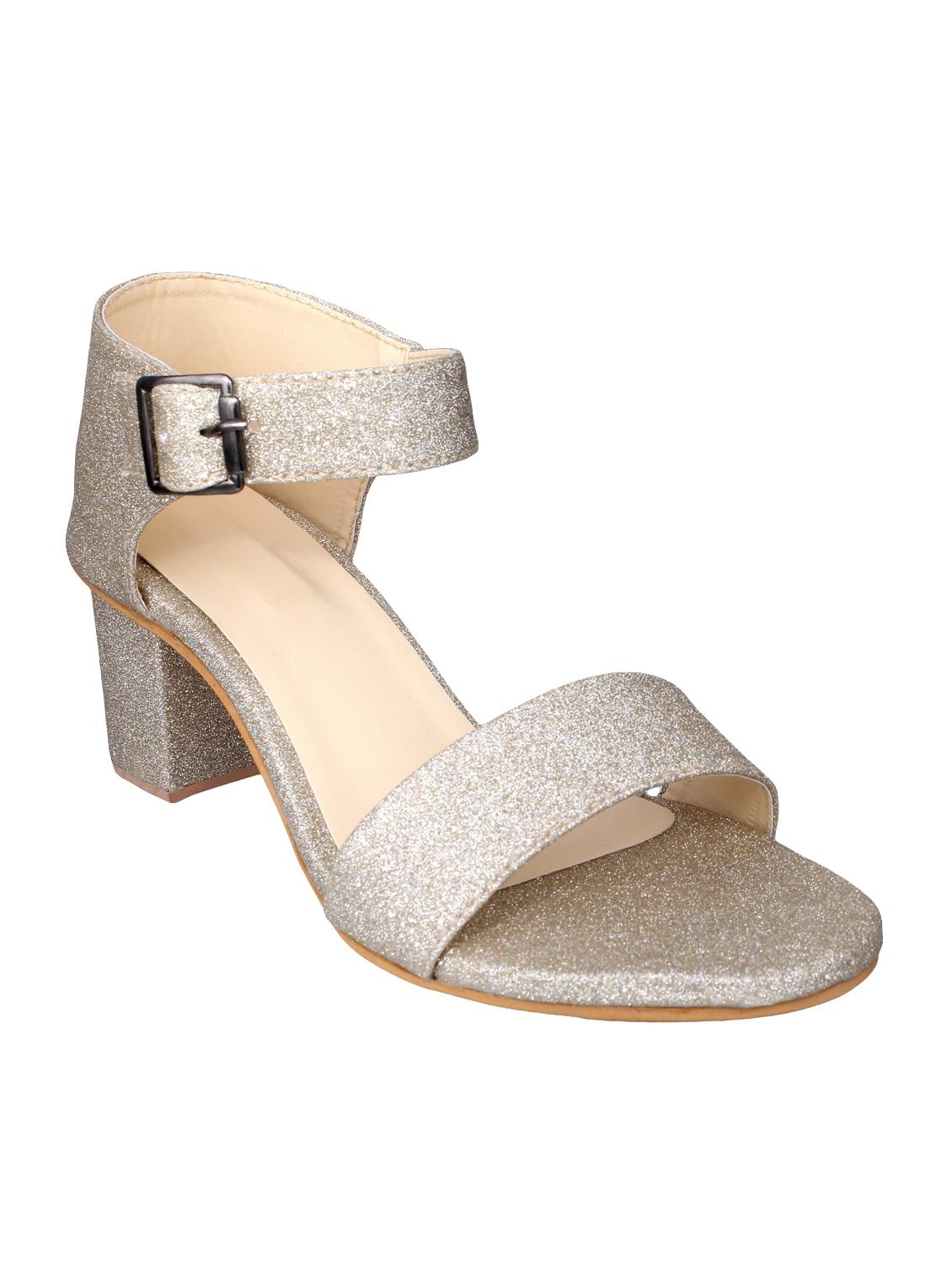 gold ankle strap sandal - 14981049 - Zoom Image - 1