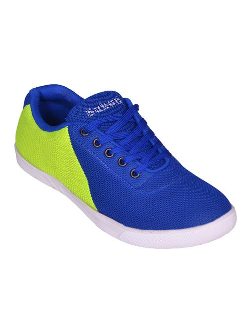 blue mesh lace up sneaker - 14981426 - Standard Image - 1
