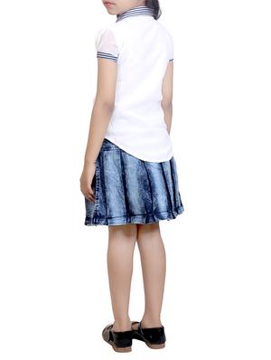 blue cotton skirt top - 14982032 - Standard Image - 3