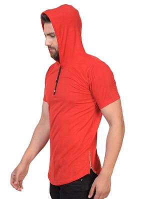 red cotton t-shirt - 14982057 - Standard Image - 3