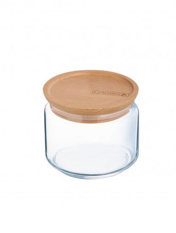 Wooden Lid Storage Container Jar 500 Ml,6 Pcs Air Tight - 14982439 - Zoom Image - 1