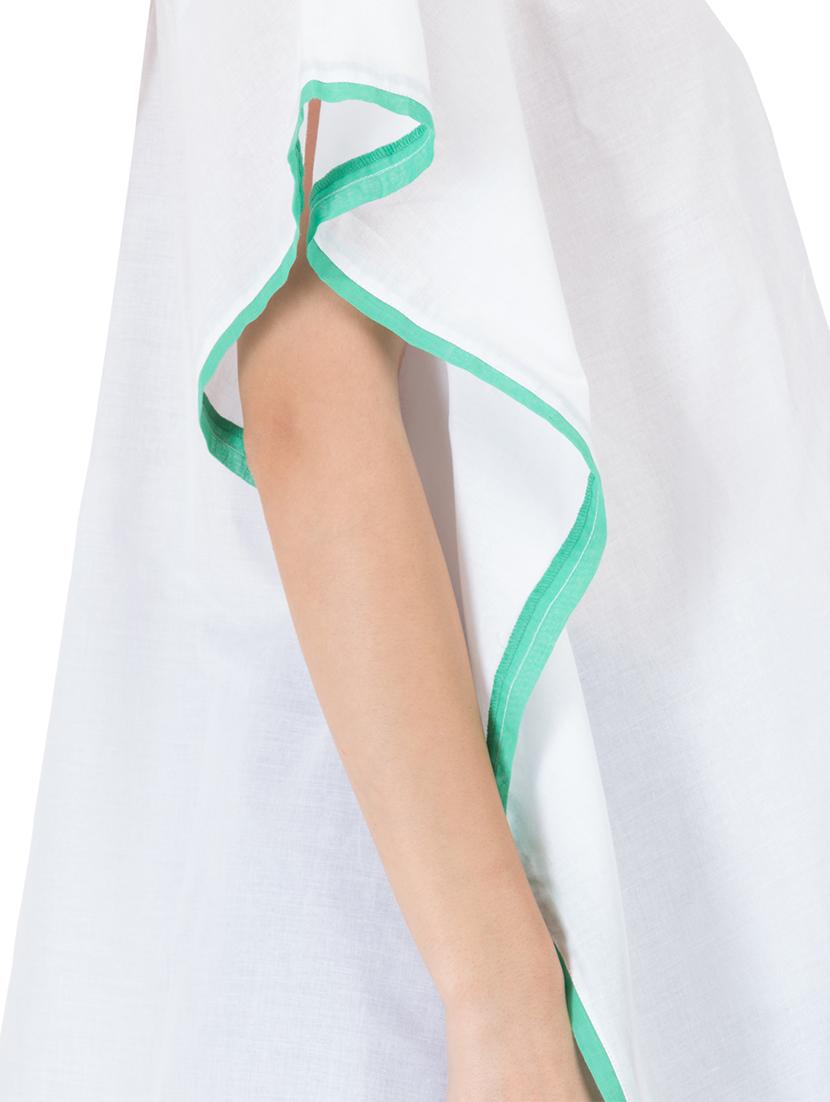 grass by gitika goyal white cotton kaftan - 14982662 - Zoom Image - 4