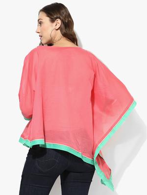 grass by gitika goyal pink cotton kaftan - 14982667 - Standard Image - 3