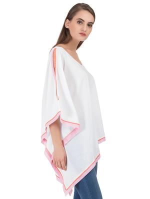 grass by gitika goyal white cotton kaftan - 14982668 - Standard Image - 2