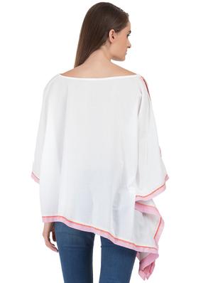 grass by gitika goyal white cotton kaftan - 14982668 - Standard Image - 3