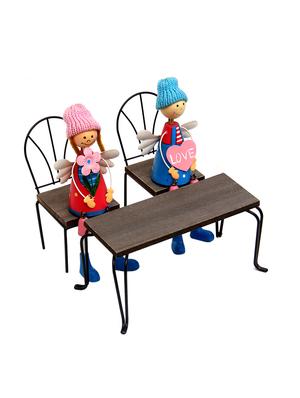 chair table style decorative cum planter pot stand - 14984430 - Standard Image - 2
