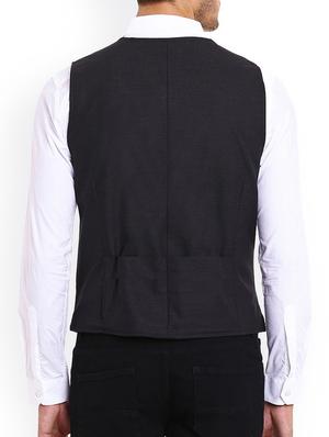 black cotton waist coat - 14985224 - Standard Image - 3