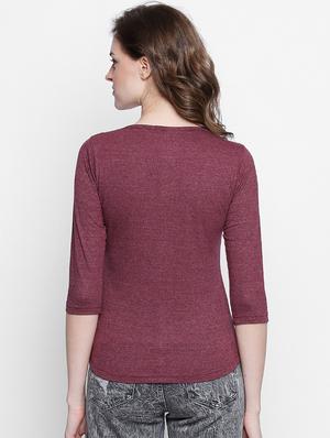round neck solid tee - 14986854 - Standard Image - 3