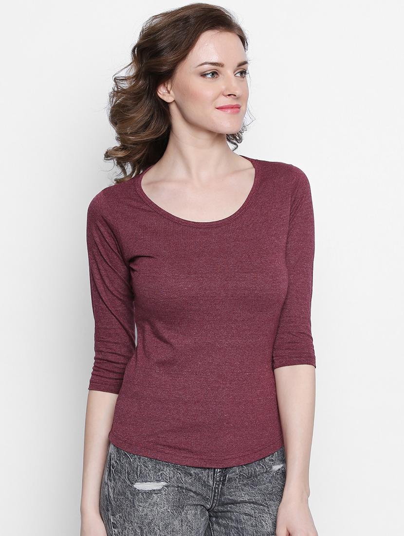 round neck solid tee - 14986854 - Zoom Image - 2
