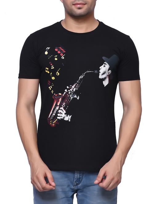 black cotton t-shirt - 14986916 - Very Small Image - 1