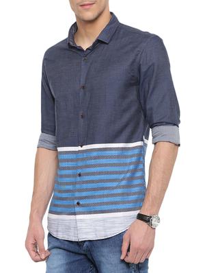 grey cotton casual shirt - 14986958 - Standard Image - 2
