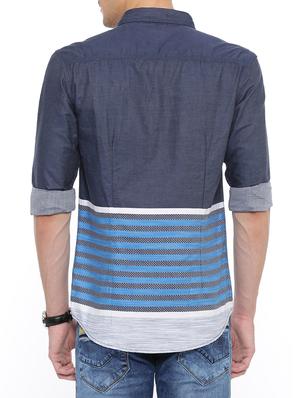 grey cotton casual shirt - 14986958 - Standard Image - 3