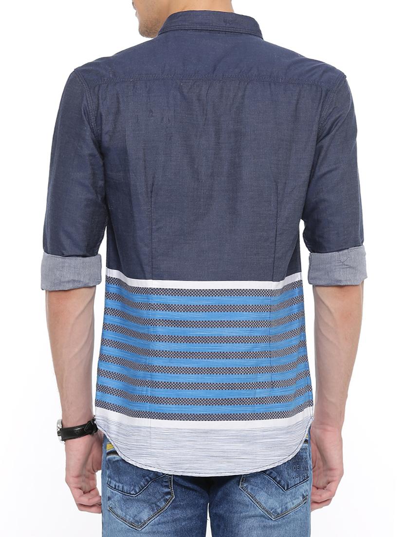 grey cotton casual shirt - 14986958 - Zoom Image - 3