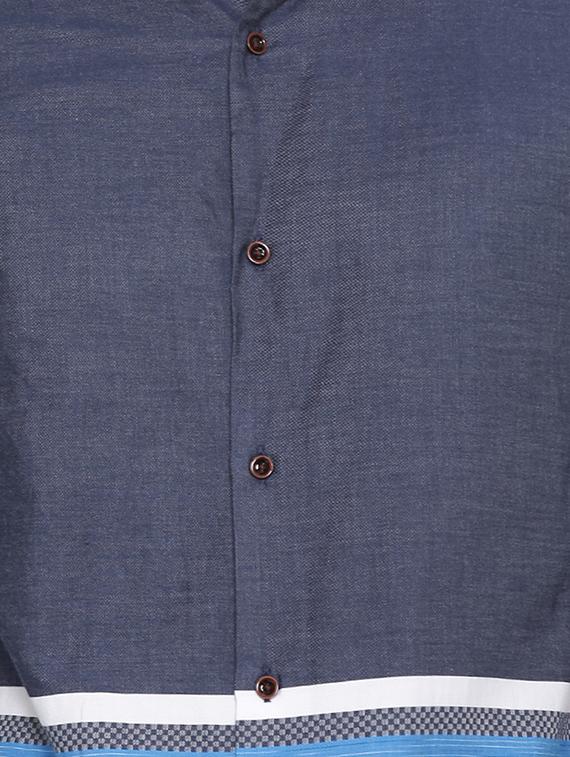 grey cotton casual shirt - 14986958 - Zoom Image - 4