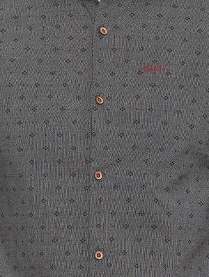 grey cotton casual shirt - 14986963 - Standard Image - 4
