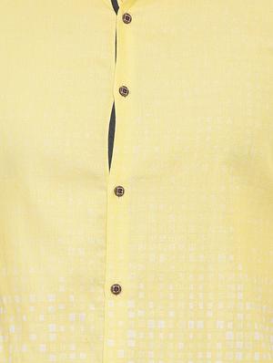 yellow cotton casual shirt - 14986965 - Standard Image - 4