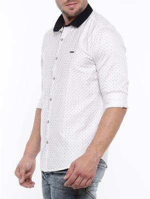 white cotton casual shirt - 14986988 - Standard Image - 2