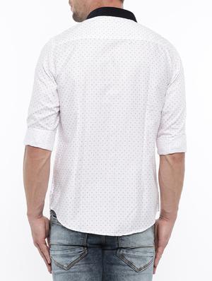 white cotton casual shirt - 14986988 - Standard Image - 3