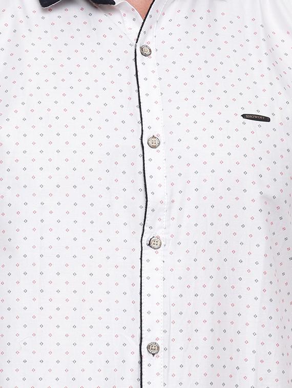 white cotton casual shirt - 14986988 - Zoom Image - 4