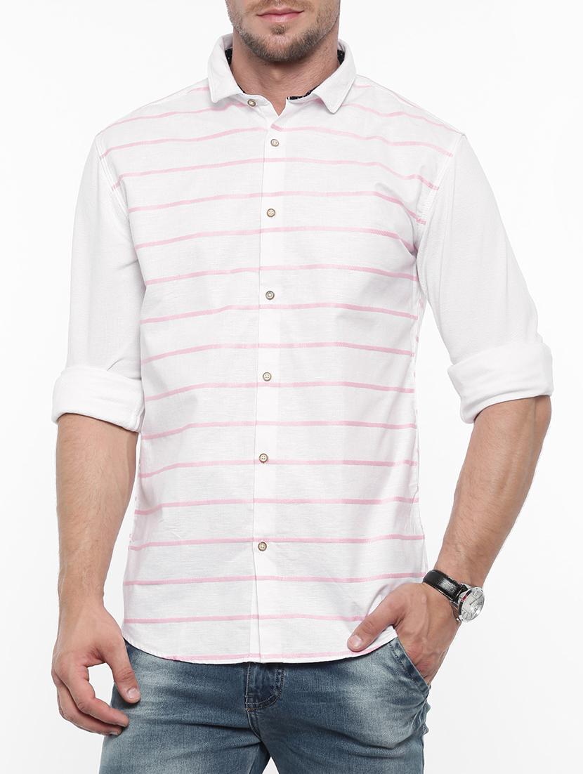 white cotton casual shirt - 14986992 - Zoom Image - 1
