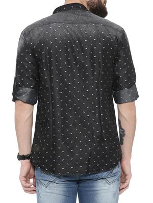 black printed casual shirt - 14987017 - Standard Image - 3
