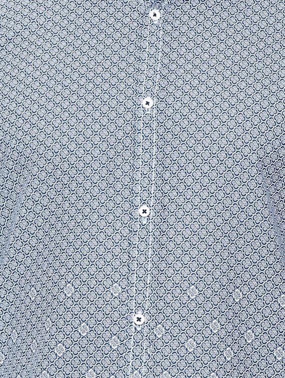 blue cotton casual shirt - 14987069 - Zoom Image - 4