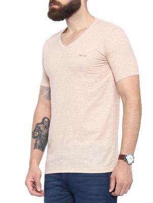 beige cotton t-shirt - 14987092 - Standard Image - 2