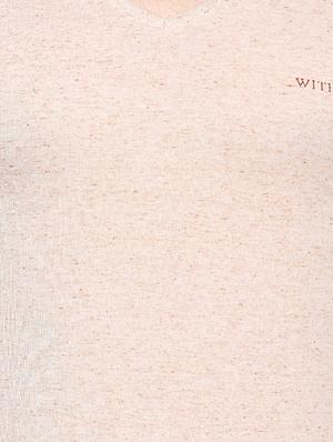 beige cotton t-shirt - 14987092 - Standard Image - 4