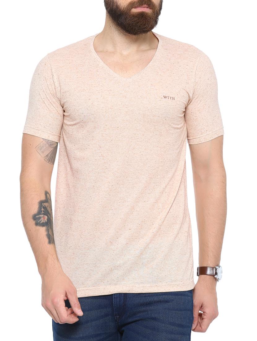 beige cotton t-shirt - 14987092 - Zoom Image - 1