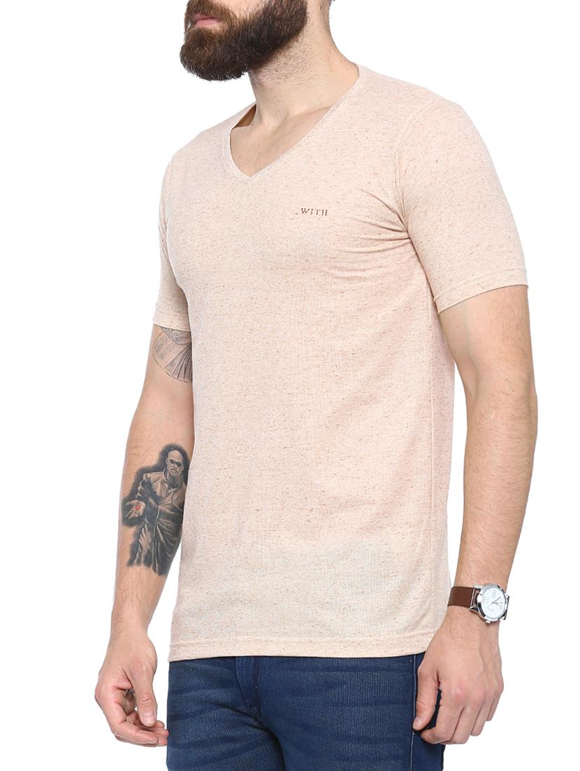 beige cotton t-shirt - 14987092 - Zoom Image - 2