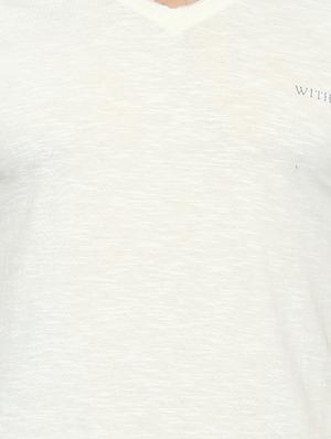 white cotton t-shirt - 14987097 - Standard Image - 4