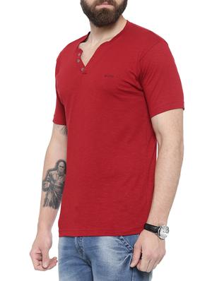 red cotton t-shirt - 14987105 - Standard Image - 2