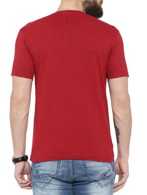 red cotton t-shirt - 14987105 - Standard Image - 3