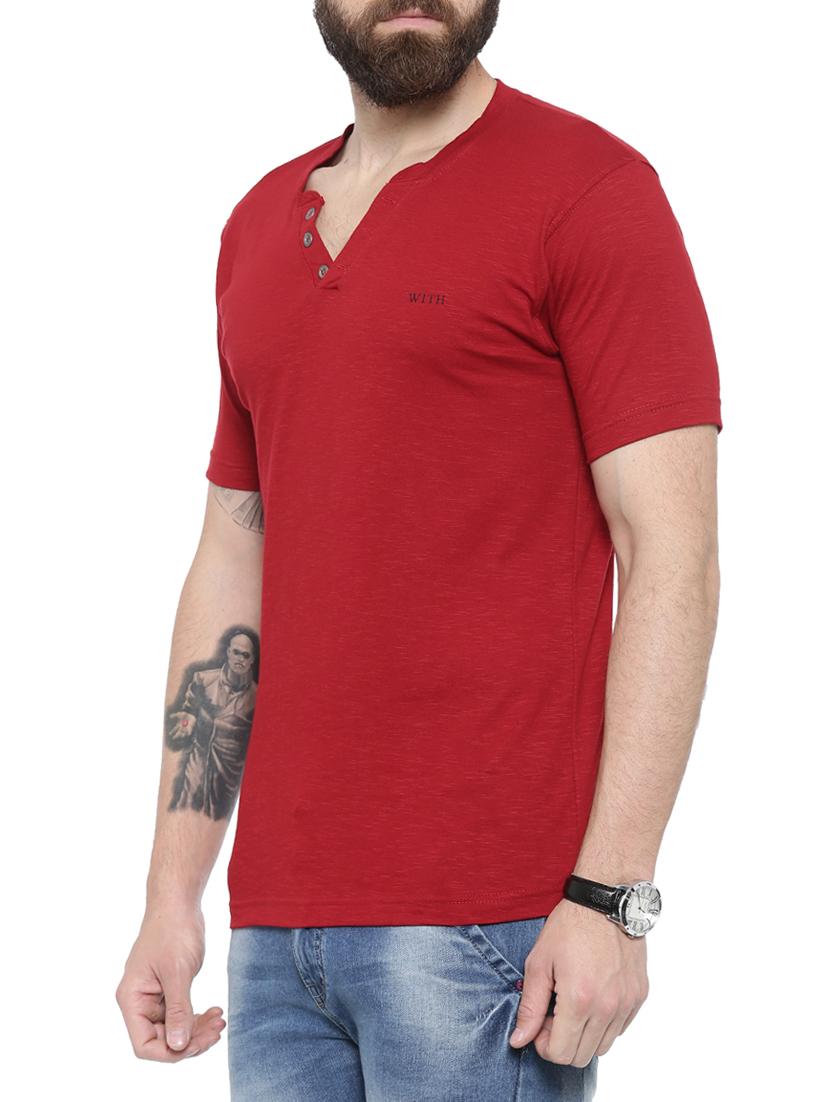 red cotton t-shirt - 14987105 - Zoom Image - 2