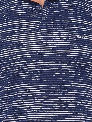 navy blue viscose t-shirt - 14987109 - Standard Image - 4