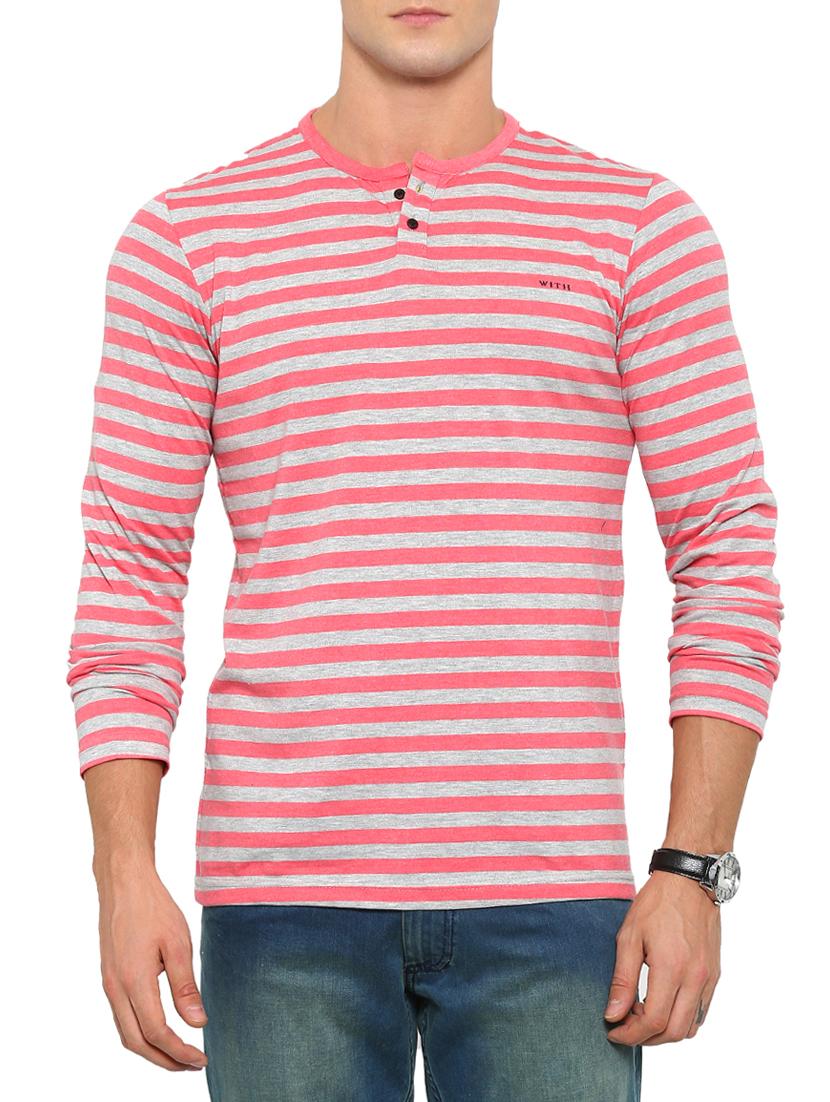 pink viscose all over print tshirt - 14987114 - Zoom Image - 1